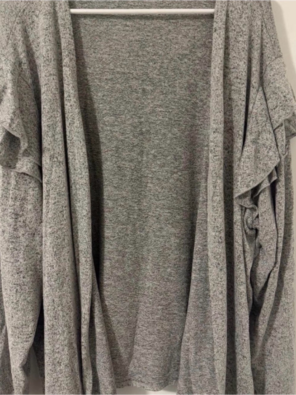Maurices Heather Gray Open-Front Women's Cardigan